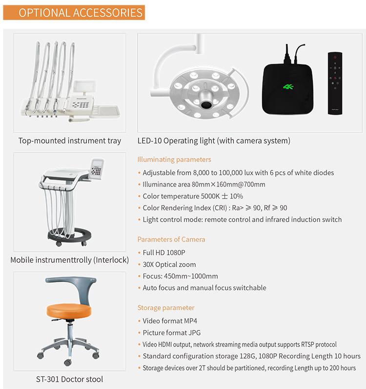 A307 Dental Unit with LED Light